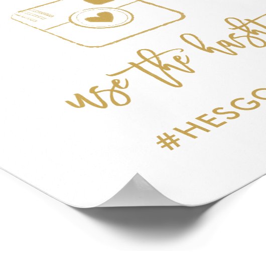 Poster Symbole de hashtag Oh Snap (Coin)