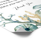 Poster Symbole de jellyfish Déchets d'aquarelle (Coin)