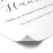 Poster SYMBOLE DE JEU Baby shower chasse Pacifique (Coin)