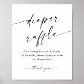 Poster SYMBOLE DE JEU Baby shower KAIA Diaper (Devant)