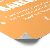 Poster SYMBOLE DE JEU Baby shower Kawaii Ghost Diaper (Coin)