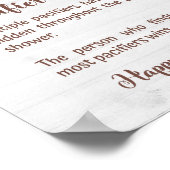 Poster SYMBOLE DE JEU Baby shower Tournesol CHASSE PACIFI (Coin)