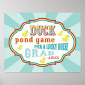 Poster Symbole de jeu Carnaval ou Circus Duck Pond (Devant)