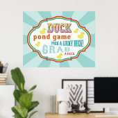 Poster Symbole de jeu Carnaval ou Circus Duck Pond (Bureau à domicile)