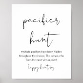 Poster SYMBOLE DE JEU DE Baby shower DE CHASSE DE STÉLLA (Devant)