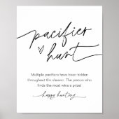 Poster SYMBOLE DE JEU DE Baby shower DE chasse EVERLEIGH  (Devant)