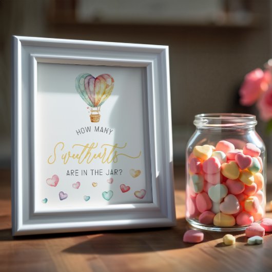 Poster SYMBOLE DE JEU DE Baby shower DE Jar