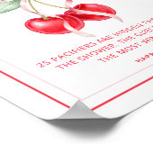 Poster SYMBOLE DE JEU DE CHASSE Baby shower Cherry (Coin)