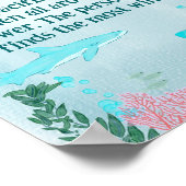 Poster SYMBOLE DE JEU DE CHASSE baby shower Pacifique (Coin)