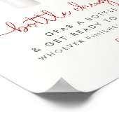 Poster SYMBOLE DE JEU DE JEU DE JEU Baby shower de Noël (Coin)