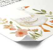 Poster SYMBOLE DE JEU DU Baby shower DE LA PETITE FERME (Coin)