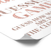 Poster SYMBOLE DE JEU rose Gold Confetti Candy (Coin)