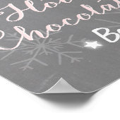 Poster Symbole de la barre de chocolat chaud Flammes de n (Coin)