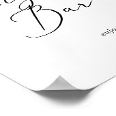 Poster Symbole de la barre de Cigar de la calligraphie no (Coin)