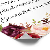 Poster Symbole de la barre de Mimosa de marsala et de fle (Coin)