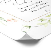 Poster Symbole de la barre Mimosa de fleurs blanches et v (Coin)