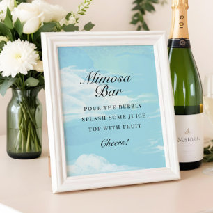 Poster Symbole de la barre Mimosa de la Fête des mariées