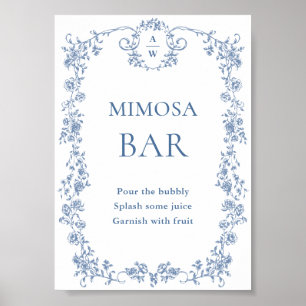 Poster Symbole de la barre Mimosa de la Grace victorienne