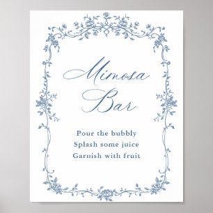 Poster Symbole de la barre Mimosa de la Grace victorienne