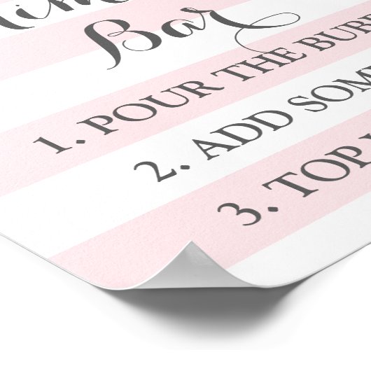 Poster Symbole de la barre Mimosa Fleurs roses Fleurs ray (Coin)