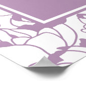 Poster Symbole de la Boutique de Beauté Florale Moderne (Coin)