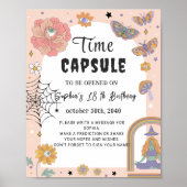 Poster Symbole de la capsule d'anniversaire de la fille m (Devant)