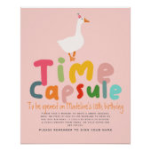 Poster Symbole de la Capsule de l'heure d'anniversaire de (Devant)