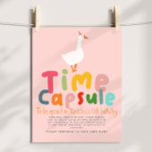 Poster Symbole de la Capsule de l'heure d'anniversaire de