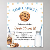 Poster Symbole de la capsule de l'heure d'anniversaire du (Devant)