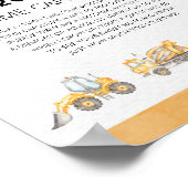 Poster Symbole de la capsule de temps du camion de constr (Coin)