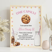 Poster Symbole de la capsule d'heure d'anniversaire de la