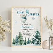 Poster Symbole de la Capsule d'hiver de l'ours polaire mi