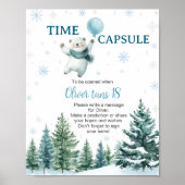 Poster Symbole de la Capsule d'hiver de l'ours polaire mi (Devant)