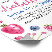 Poster Symbole de la capsule horaire Berry Sweet Birthday (Coin)