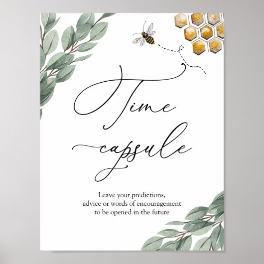 Poster Symbole de la capsule temporelle de Bee Eucalyptus (Devant)