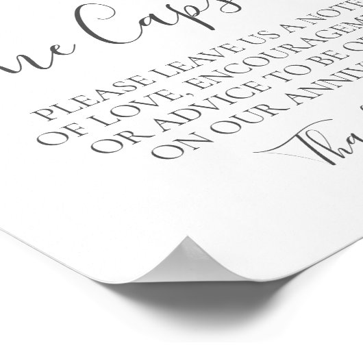 Poster Symbole de la capsule temporelle du Mariage de fle (Coin)