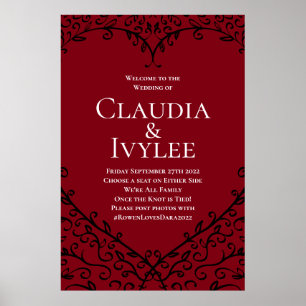 Poster Symbole de la cérémonie gothique du Mariage du Coe