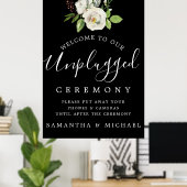 Poster Symbole de la cérémonie Mariage blanche florale dé (Bureau à domicile)