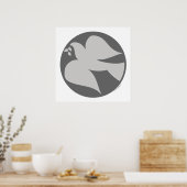 Poster Symbole de la colombe de la paix (Cuisine)