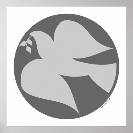 Poster Symbole de la colombe de la paix (Devant)