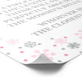 Poster Symbole de la Douche d'hiver du ventre de maman (Coin)