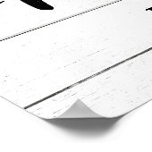 Poster Symbole de la famille Faux Shiplap (Coin)