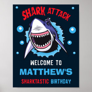 Poster Symbole de la fête d'accueil des requins Symbole d