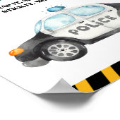 Poster Symbole de la fête d'anniversaire de la police (Coin)