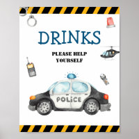 Symbole de la fête d'anniversaire de la police pou