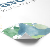 Poster Symbole de la fête d'anniversaire de l'espace extr (Coin)