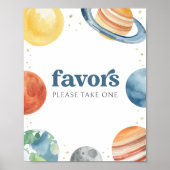 Poster Symbole de la fête d'anniversaire de l'espace extr (Devant)