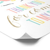 Poster SYMBOLE DE LA FÊTE D'ANNIVERSAIRE DE Merci DE LA C (Coin)