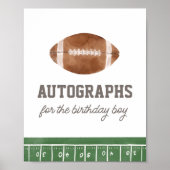 Poster Symbole de la fête d'anniversaire du football (Devant)