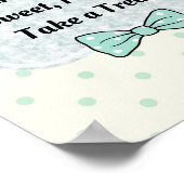 Poster Symbole de la fête de Cravate Cute Blue Bow (Coin)